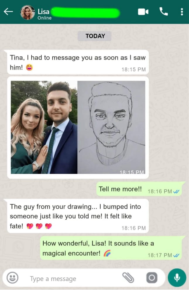 Tina Aldea Soulmate Sketch Customer Reviews